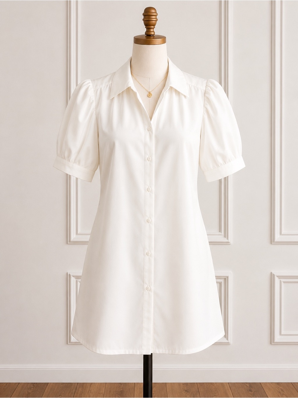 Sincerely Jules Ivory Shirt Dress/Trench Coat Size L